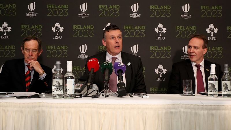 Philip Browne (centre) believes Ireland is perfectly situated to host the World Cup