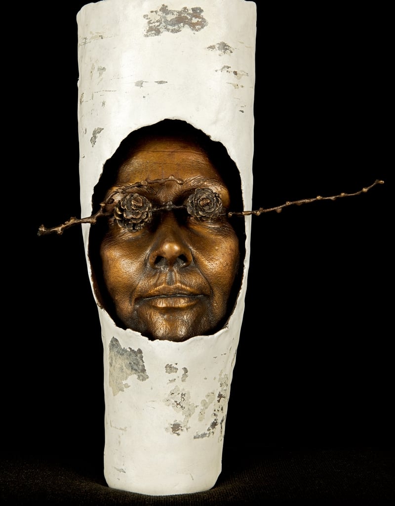 Maighread Tobin, Mask with Twig, 2011