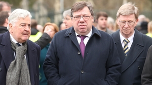 Former taoiseach Brian Cowen was among the mourners