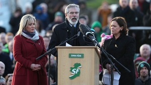 Gerry Adams delivered the graveside oration