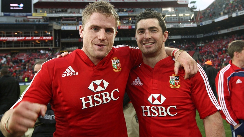 Jamie Heaslip and Rob Kearney during the Lions tour of South Africa in 2009