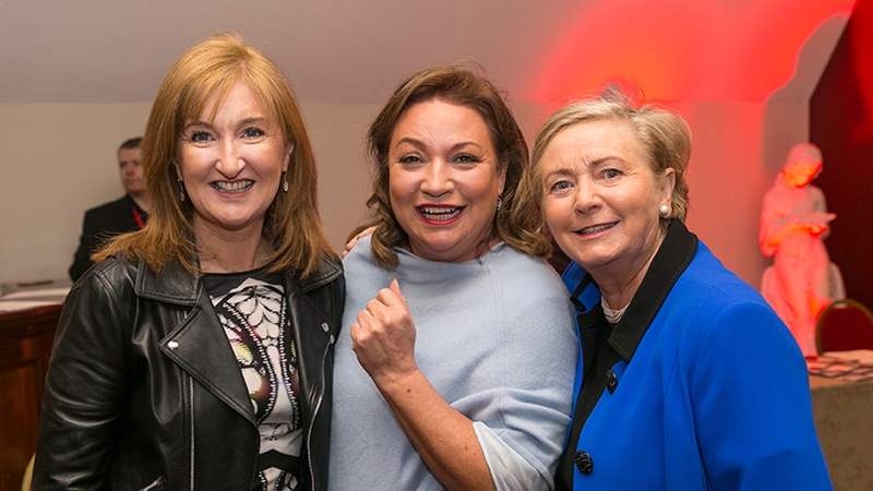 Lucy Gaffney, Communicorp Chairperson, with Norah Casey and Tánaiste Francis Fitzgerald.