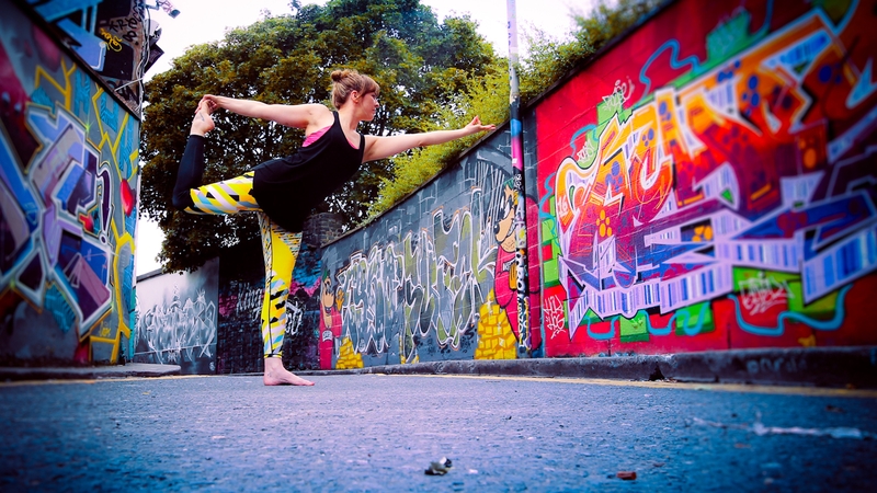 Yoga Bear Áine Kerrigan shows how to perfect the Lord of the Dance Pose, Natarajasana in Sanskrit.