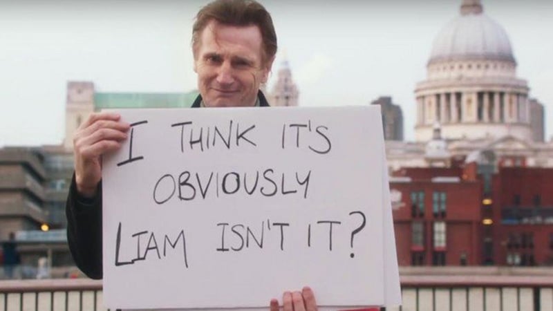 He's back! Liam Neeson returned to the sequel as Daniel - the step-father to Sam- played by a no longer little Thomas Brodie-Sangster