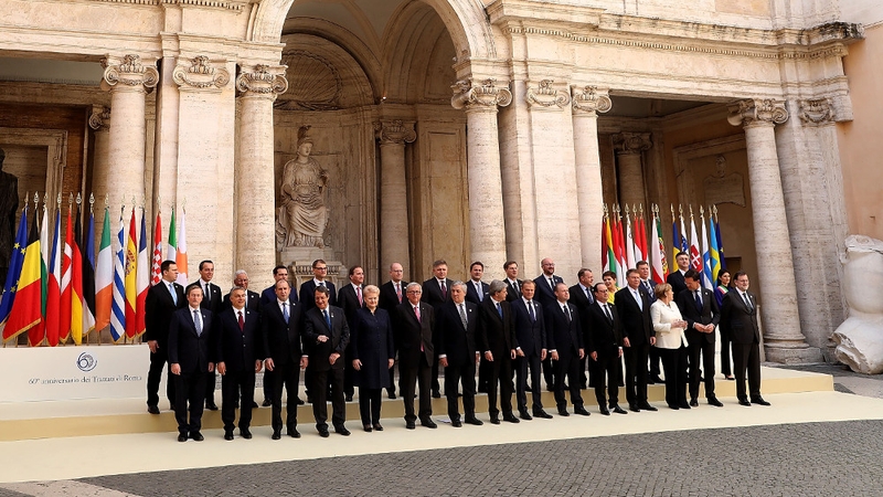 EU leaders gather to mark the 60th anniversary of signing the Treaty of Rome