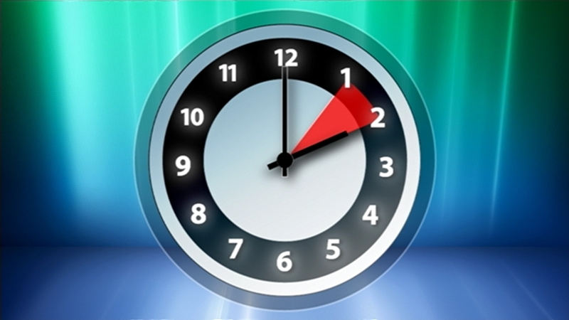 At 1am clocks moved forward by one hour to 2am.