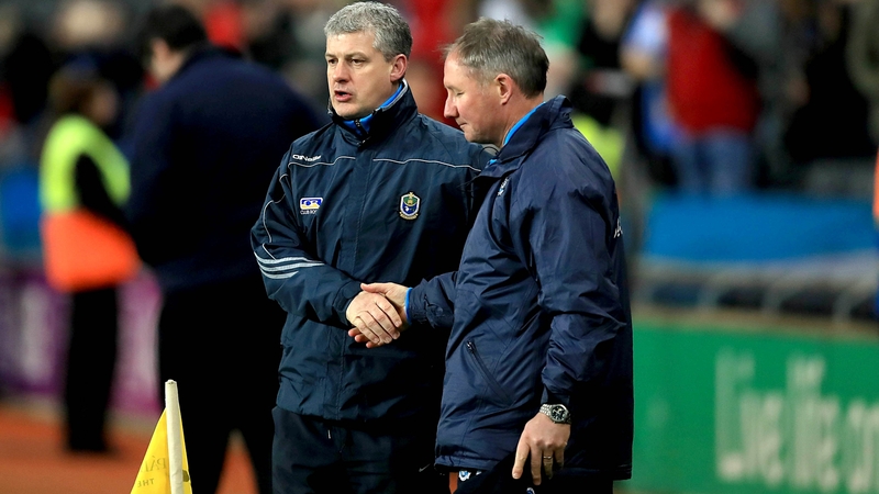 Jim Gavin and Kevin McStay at the end of the game