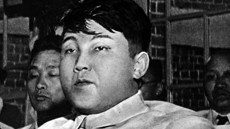 Kim il-Sung, born Kim Song Ju (1912 - 1994), Prime Minister of North Korea, pictured in 1955. Some 40 years later, his portrait emblazons an enormous drape outside an apartment in one of Bandi's stories.