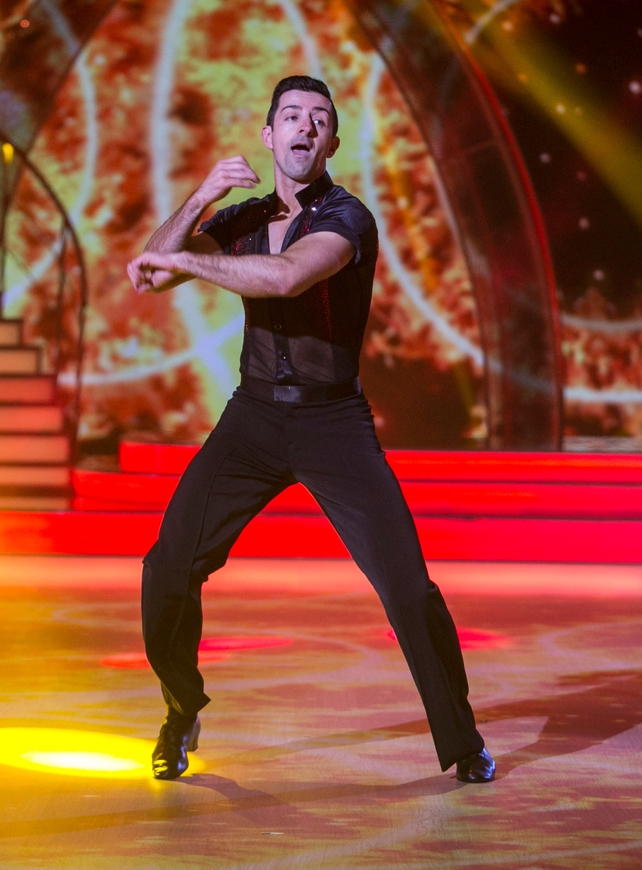 Week 12: Aidan flashed those abs for his final night on the dance floor by returning to his first dance!