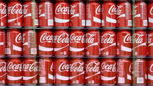 Coca-Cola said its net revenue fell 5% to $8.60 billion in the three months ended December 31