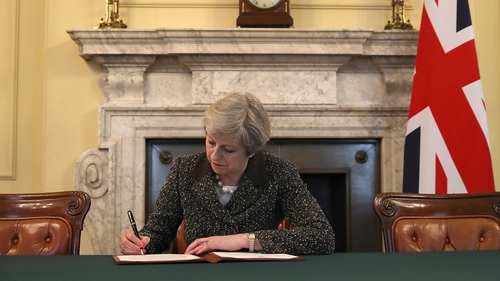 Theresa May has said that Britain wants to negotiate two deals at the same time