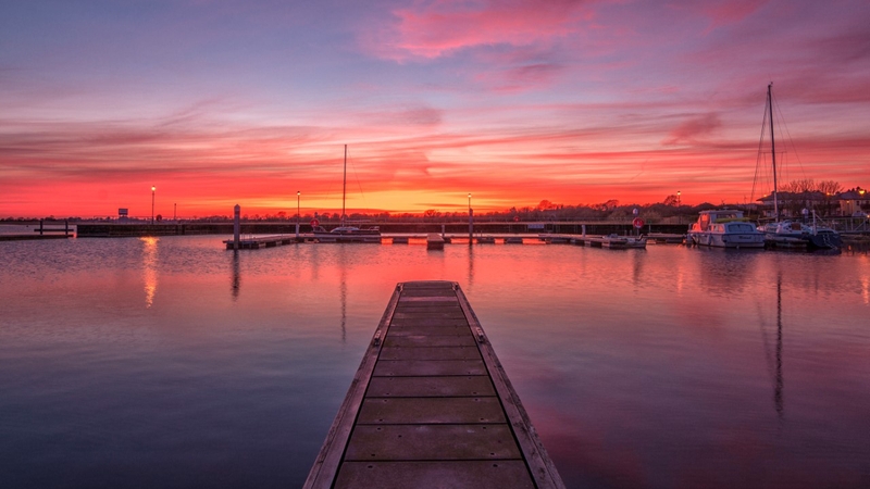 March sunset by the Marina in Lanesborough, Co Longford (Pic: Brigid Mullooly)
