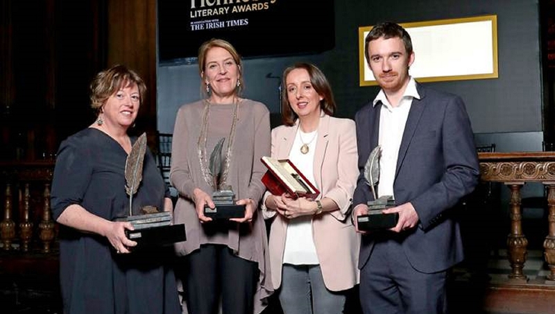 2016 Hennessy Prize winners Vona Groarke, Una Mannion, Rachel Donohue and Sean Tanner