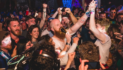 Le Galaxie get up close and personal in the Other Voices tent at Electric Picnic 2016.