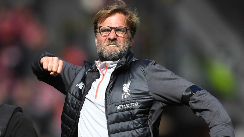 Jurgen Klopp was an animated presence on the touchline