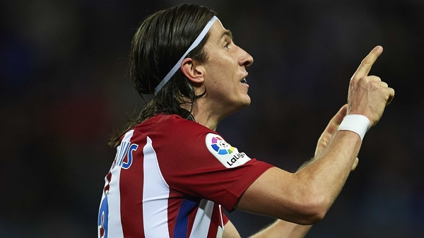 Felipe Luis wrapped up Atletico Madrid's win at Malaga