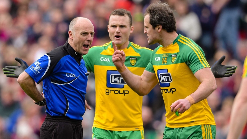 Michael Murphy wasn't happy with the penalty decision