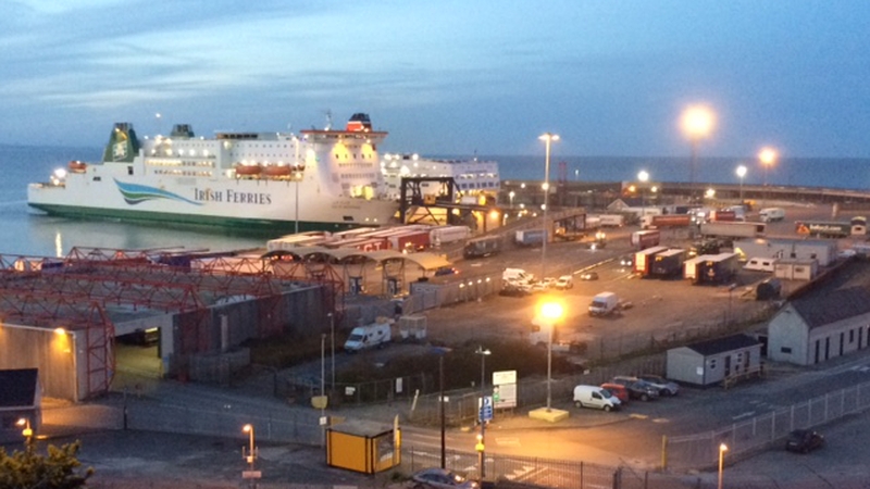 The 14 refugees were discovered after the Oscar Wilde ferry docked around 2pm this afternoon