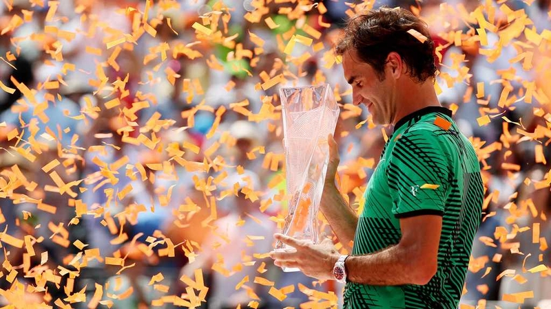 Roger Federer won an extraordinary 87% of points on his first serve against Rafael Nadal - a man recognised as one of the greatest returner's of all-time - in the Miami Open final