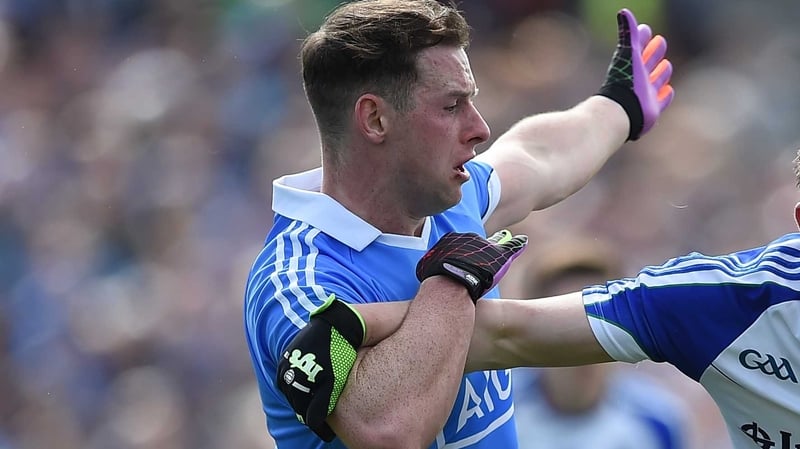 Philly McMahon in action against Monaghan