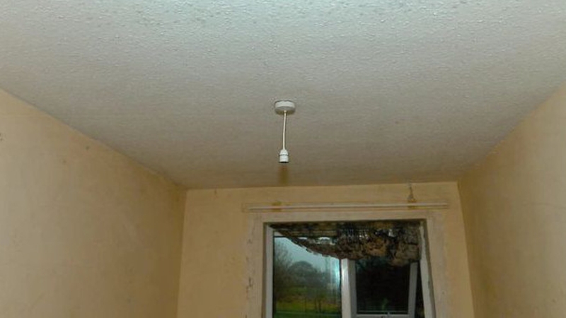 There was no lightbulb in the room (Pic: PSNI)