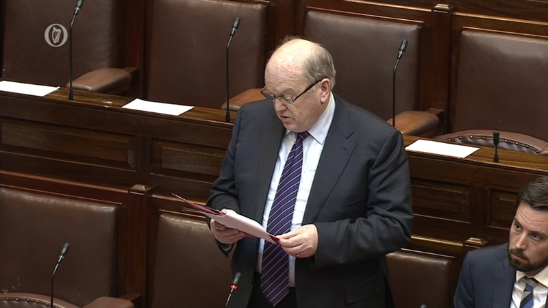 Minister for Finance Michael Noonan was responding to a question by Sinn Féin's Pearse Doherty