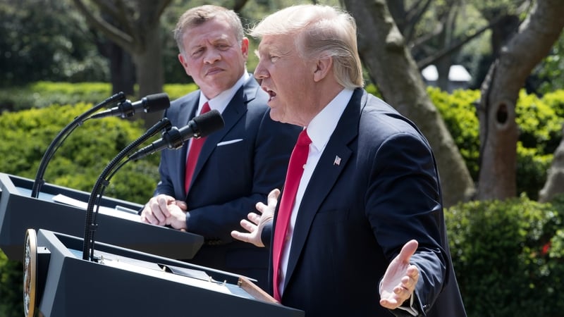 Asked if he was formulating a new policy Donald Trump said: 'You'll see'