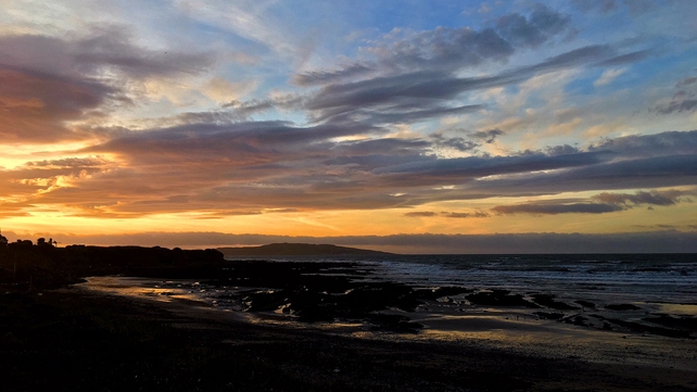 Sunrise over Lambay Island (Pic: Bernard Gillespie)