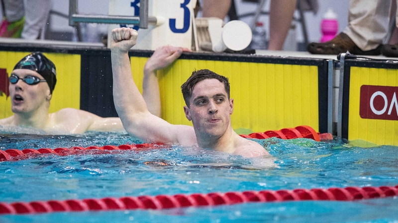 Record breaker Jordan Sloan earlier today