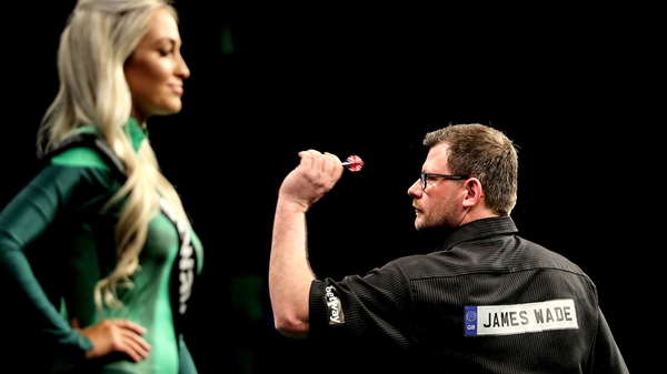 James Wade lost the first game to Michael van Gerwen