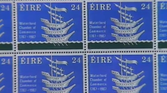 24 Pence Waterford Commemorative Stamp (1987)