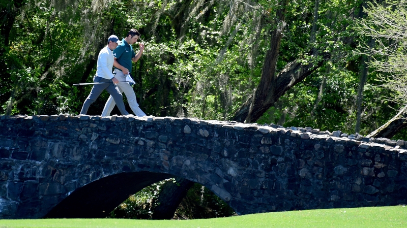 Rory McIlroy continues his quest for the green jacket