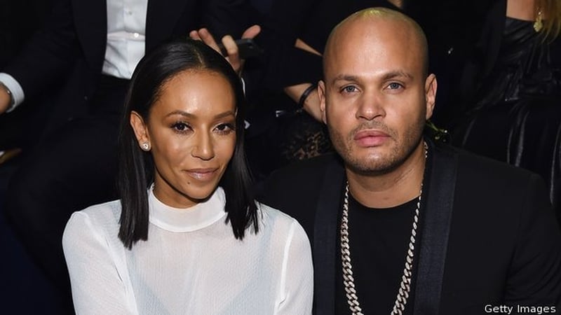 Mel B pcitured with her estranged husband Stephen Belafonte