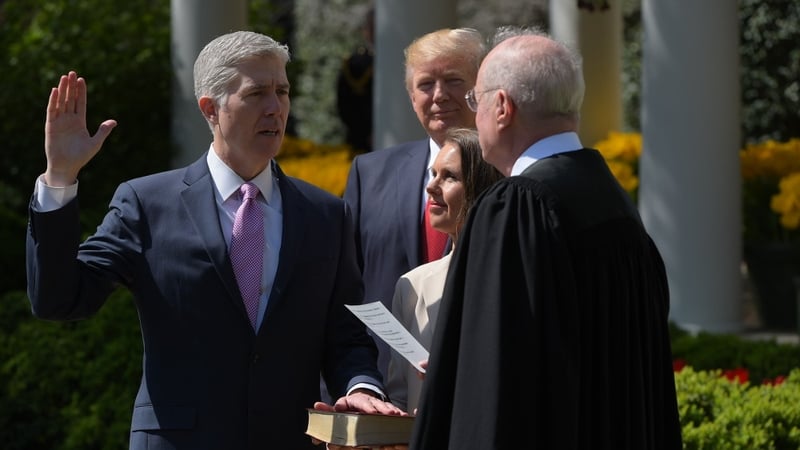 Neil Gorsuch's confirmation fills a vacancy left by the death of Antonin Scalia