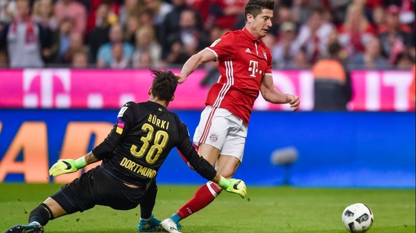 Lewandowski joined Munich in 2014 from Borussia Dortmund