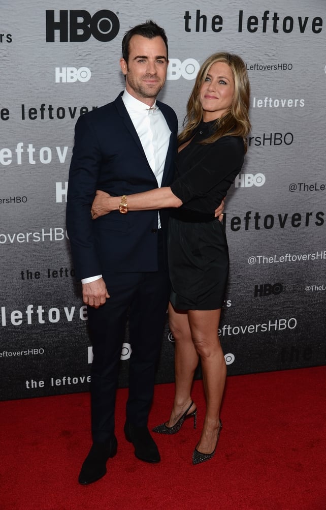Jen looked proud as punch of hubby at the 'The Leftovers' TV series Premiere. He also looked rather handsome in that Dior suit!