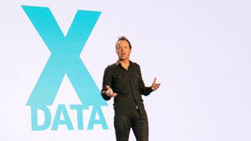 Qualtrics' CEO Ryan Smith at the launch of the company's new XM Platform
