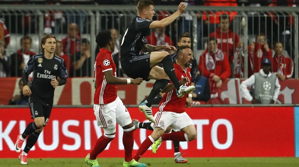 Real Madrid and Bayern will meet in the second leg next Tuesday