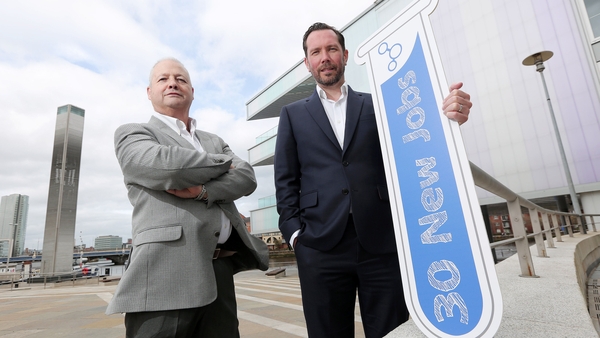 Diaceutics CEO Peter Keeling (L) said the company is 'uniquely positioned to provide the global testing perspective that allows this identification and treatment of patients who will benefit from specific and often life-saving drugs'
