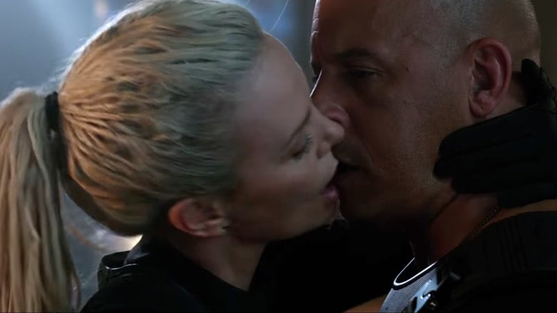 THAT kiss between Charlize Theron and Vin Diesel