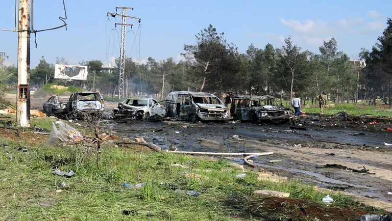 Rescue workers said they had taken away at least 100 bodies