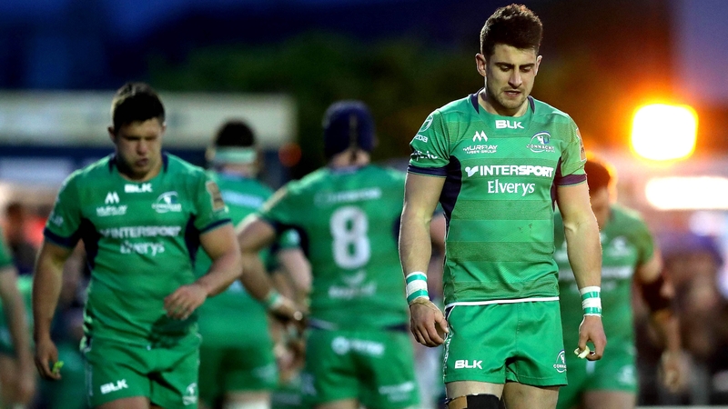 A dejected Tiernan O'Halloran leaves the field last night