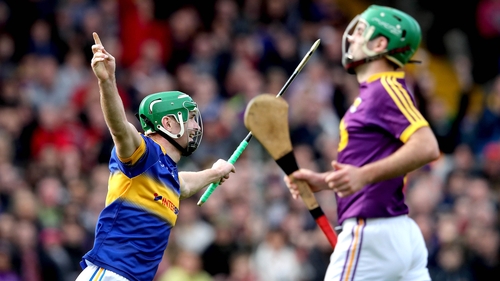 Noel McGrath celebrates his second goal