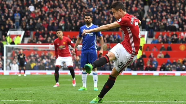 Ander Herrera strikes Manchester United's second goal