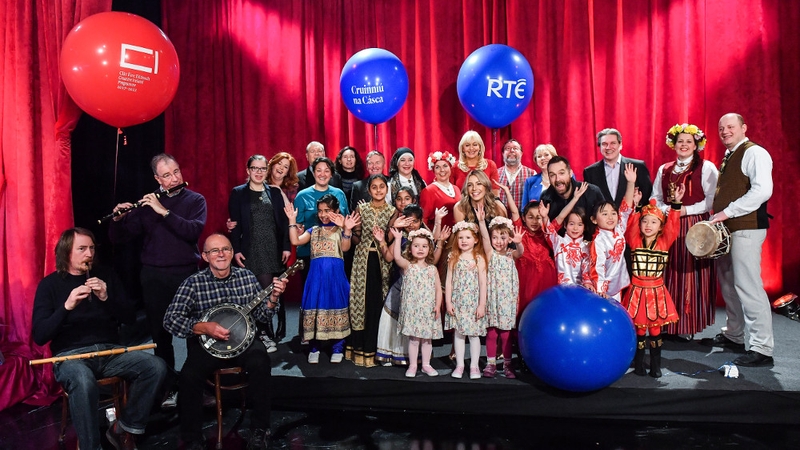 Performers at last month's launch of Cruinniú na Cásca