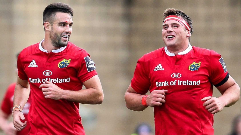 Conor Murray (L) with CJ Stander