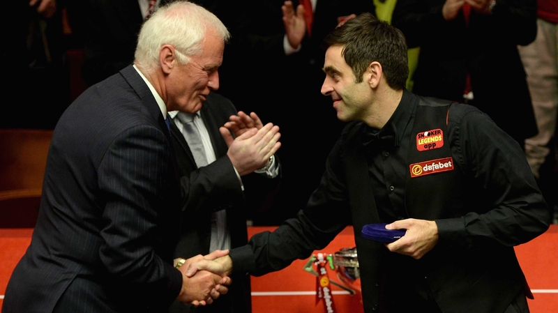 Barry Hearn (L) and Ronnie O'Sullivan in happier times