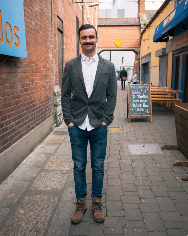 Darragh rocks a cool vintage look. Check out that perfectly trimmed moustache!