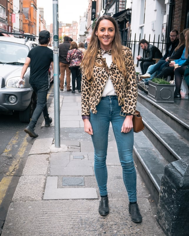 We love a bit of leopard print on Street Style and this vintage jacket is on our payday wishlist!