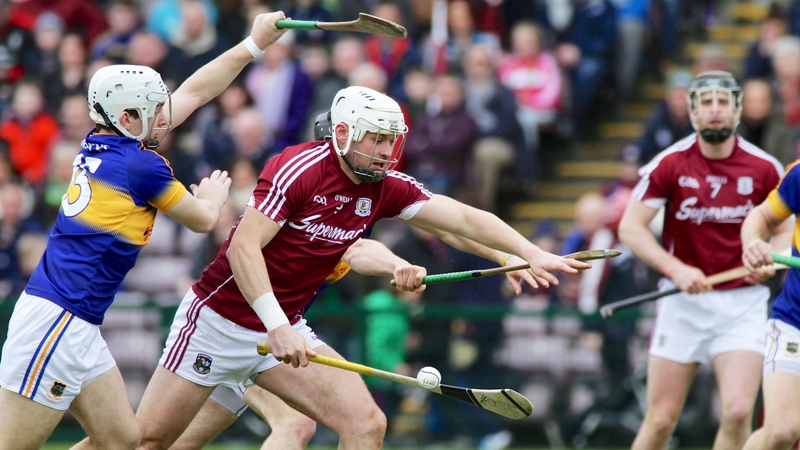 Iarla Tannian of Galway and Niall O'Meara of Tipperary